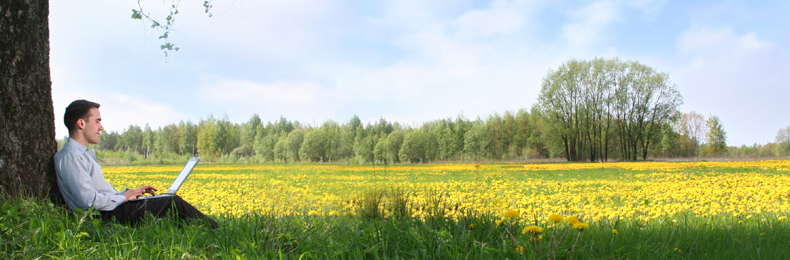 Man in a field